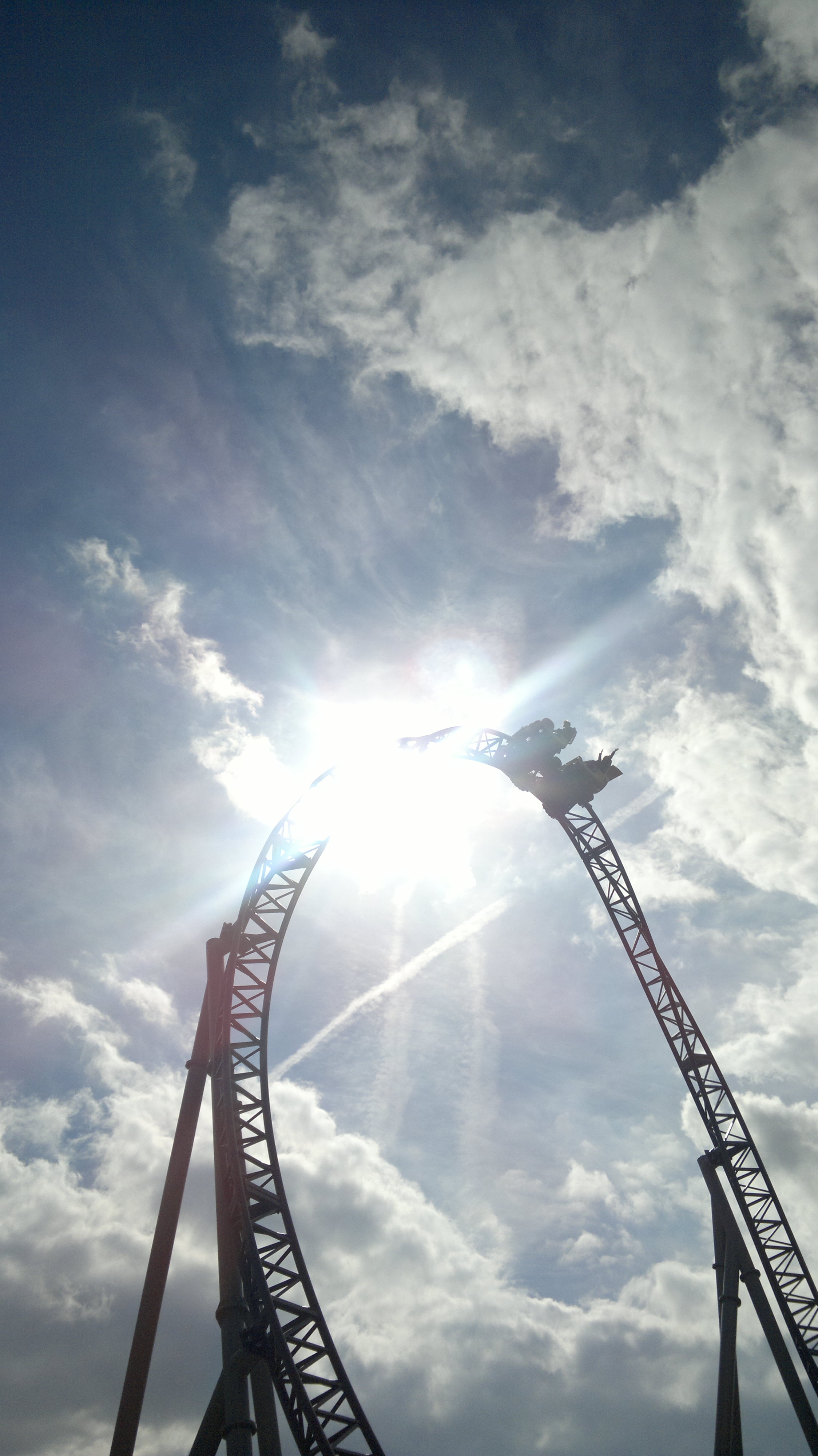 einer von vier Looping auf der Karacho in Tripsdrill